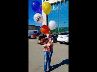 Выкладываем один из  заказов с фото и видеоотчетом.  Поздравляли прекрасную   Именинницу -  Юлию Викторовну...